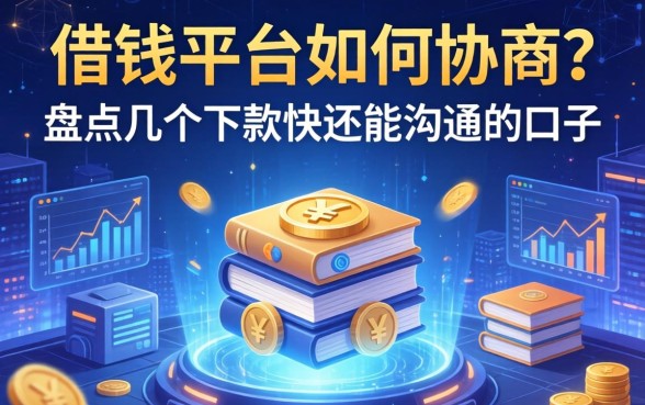 借钱平台如何协商？盘点几个下款快还能沟通的口子