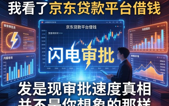 我看了京东贷款平台借钱和闪电审批的内部数据，发现审批速度的真相并不是你想象的那样