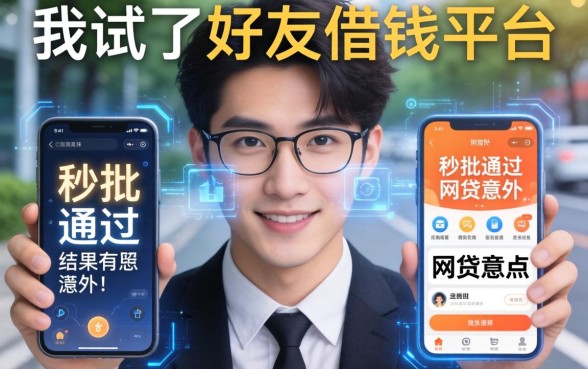 我试了好友借钱平台和秒批通过的网贷app，结果有点意外