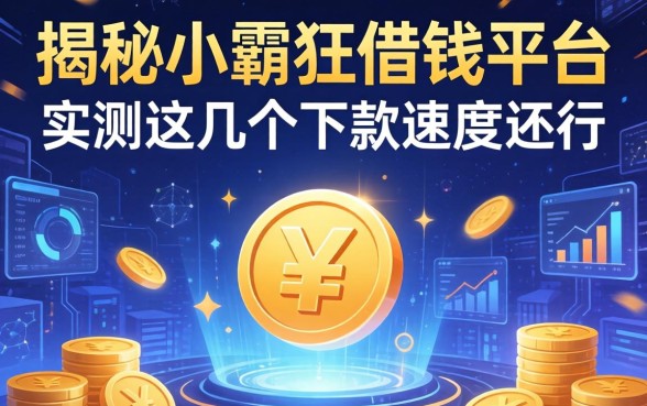 揭秘小霸王借钱平台：实测这几个下款速度还行