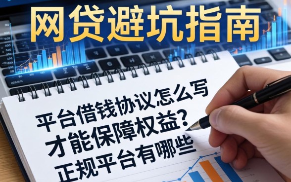 网贷避坑指南：平台借钱协议怎么写才能保障权益？正规平台有哪些？