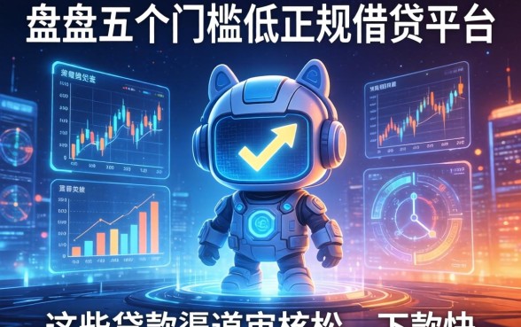 盘点五个门槛低的正规借钱平台，这些贷款渠道审核松、下款快