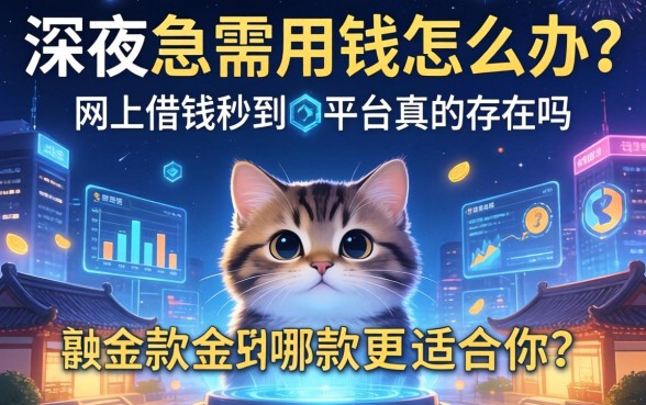 深夜急需用钱怎么办？网上借钱秒到的平台真的存在吗？哪款更适合你？