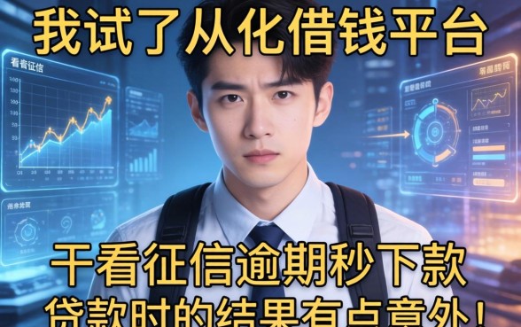 我试了从化借钱平台和不看征信逾期秒下款的贷款，结果有点意外