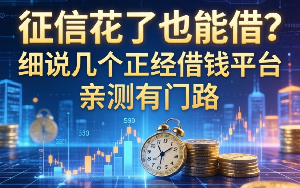 征信花了也能借？细说几个正经借钱平台，亲测有门路