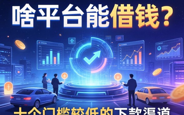啥平台能借钱？整理了十个门槛较低的下款渠道