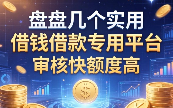 盘点几个实用的借钱借款专用平台，审核快额度高