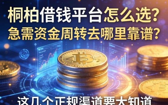 桐柏借钱平台怎么选？急需资金周转去哪里靠谱？这几个正规渠道要知道