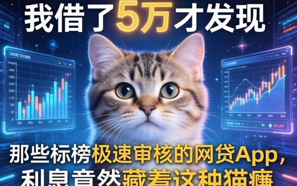 我借了5万才发现，那些标榜极速审核的网贷app，利息竟然藏着这种猫腻
