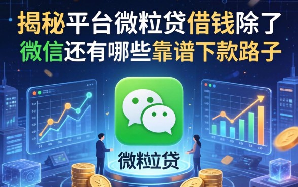 揭秘平台微粒贷借钱：除了微信还有哪些靠谱下款路子