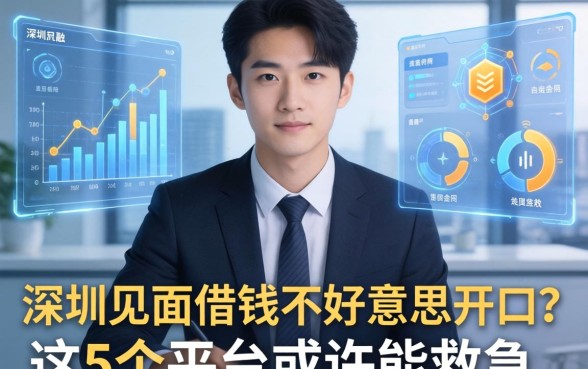 人在深圳见面借钱不好意思开口？这5个平台或许能救急