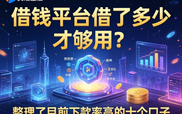 借钱平台借了多少才够用？整理了目前下款率高的十个口子