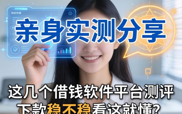 亲身实测分享：这几个借钱软件平台测评，下款稳不稳看这就懂了