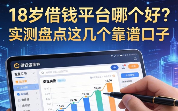 18岁借钱平台哪个好？实测盘点这几个靠谱口子