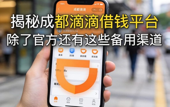 揭秘成都滴滴借钱平台：除了官方还有这些备用渠道
