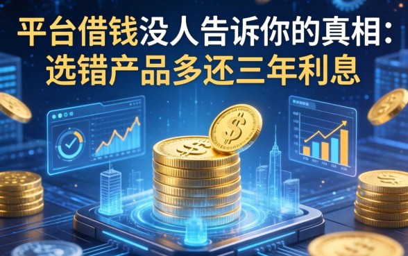 平台借钱没人告诉你的真相：选错产品多还三年利息
