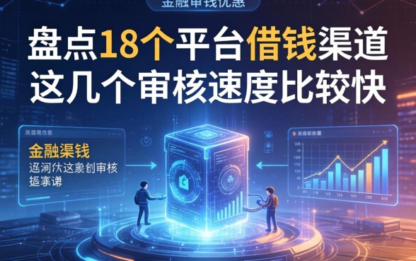 盘点18个平台借钱渠道，这几个审核速度比较快