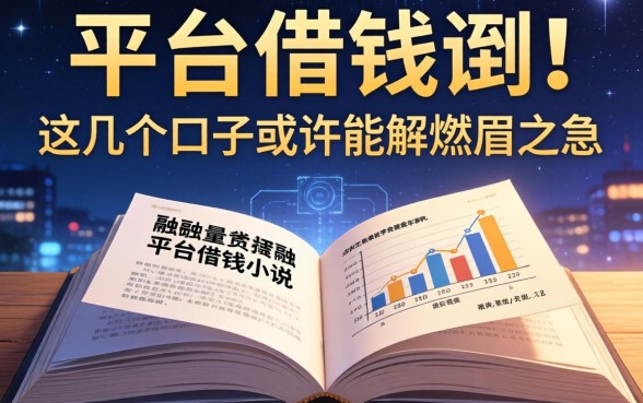 深夜翻到的平台借钱小说，这几个口子或许能解燃眉之急