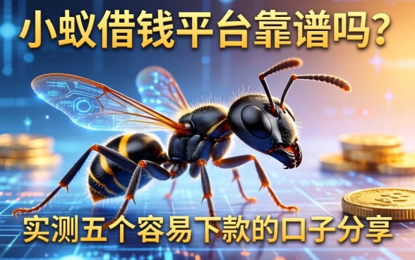 小蚂蚁借钱平台靠谱吗？实测五个容易下款的口子分享