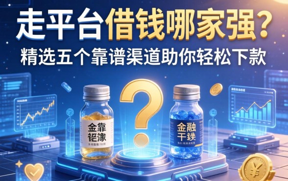 走平台借钱哪家强？精选五个靠谱渠道助你轻松下款