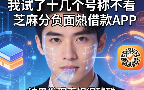 我试了十几个号称不看芝麻分负面的借款APP，结果发现真相很残酷