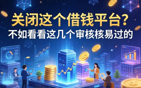 关闭这个借钱平台？不如看看这几个审核容易过的