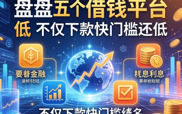 盘点五个借钱平台利息低的平台，不仅下款快门槛还低