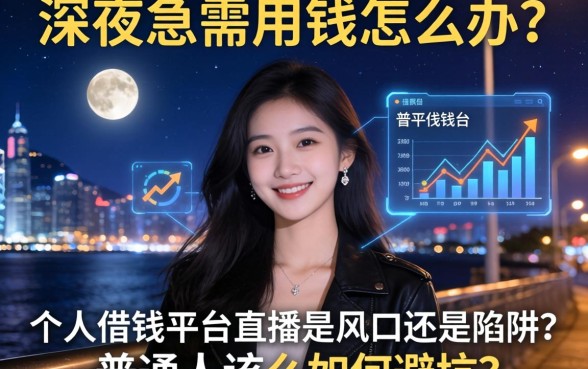 深夜急需用钱怎么办？个人借钱平台直播是风口还是陷阱？普通人该如何避坑？