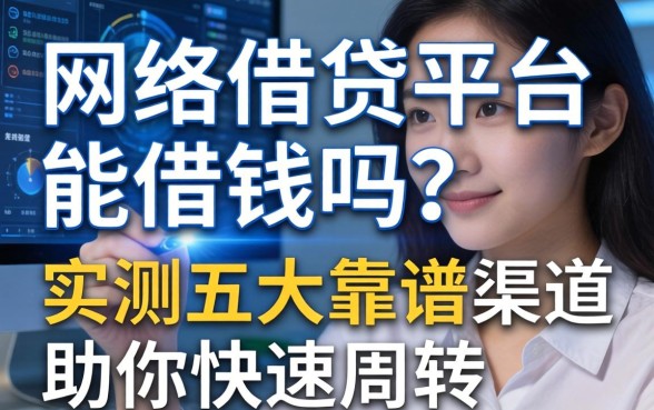 网络借钱平台能借钱吗？实测五大靠谱渠道助你快速周转
