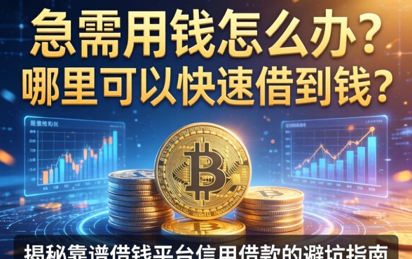 急需用钱怎么办？哪里可以快速借到钱？揭秘靠谱借钱平台信用借款的避坑指南