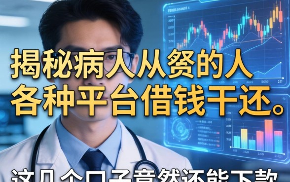揭秘病人从各种平台借钱不还，这几个口子竟然还能下款