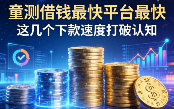 实测借钱最快平台最快，这几个下款速度打破认知