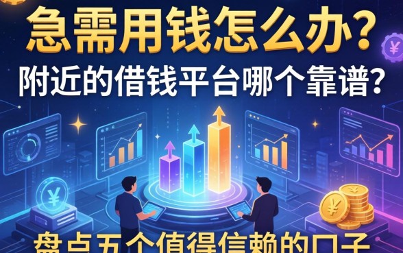 急需用钱怎么办？附近的借钱平台哪个靠谱？盘点五个值得信赖的口子