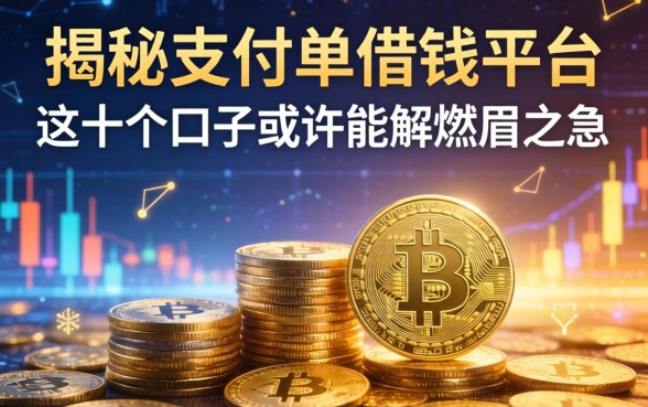 揭秘支付单借钱平台：这十个口子或许能解燃眉之急