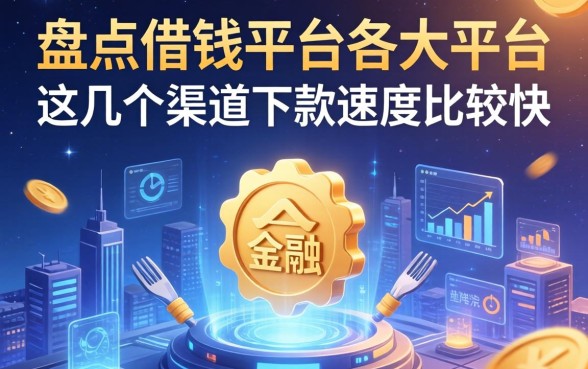 盘点借钱平台各大平台，这几个渠道下款速度比较快