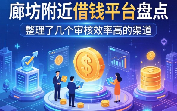 廊坊附近借钱平台盘点：整理了几个审核效率高的渠道