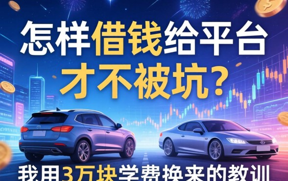 怎样借钱给平台才不被坑？我用3万块学费换来的教训