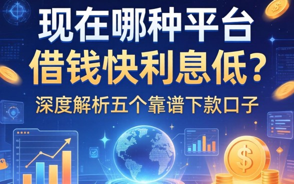 现在哪种平台借钱快利息低？深度解析五个靠谱下款口子