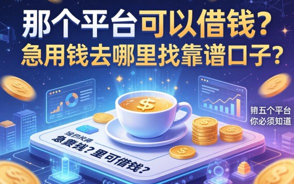 那个平台可以借钱？急用钱去哪里找靠谱口子？这五个平台你必须知道