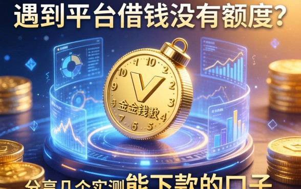 遇到平台借钱没有额度？分享几个实测能下款的口子