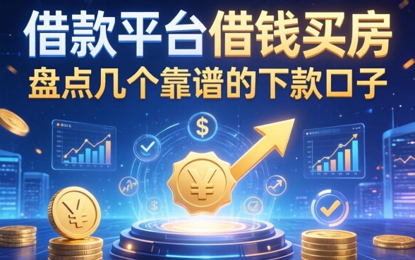 借款平台借钱买房：盘点几个靠谱的下款口子