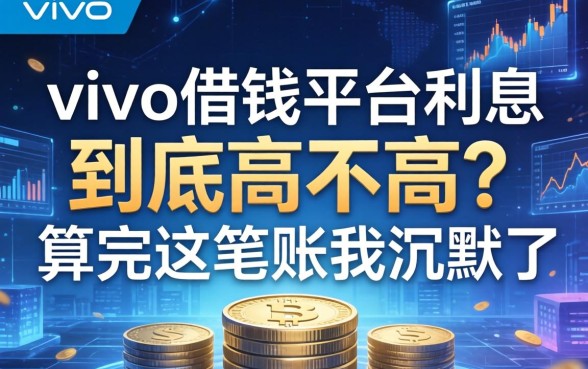 vivo借钱平台利息到底高不高？算完这笔账我沉默了