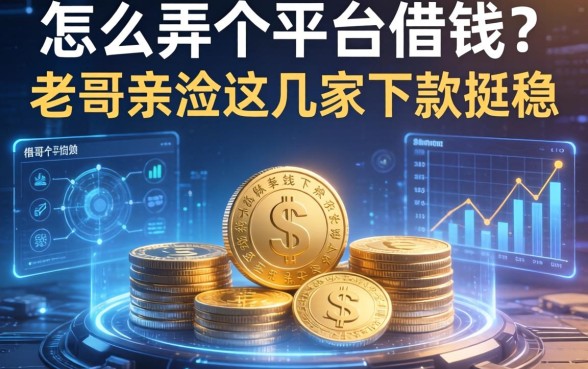 怎么弄个平台借钱？老哥亲测这几家下款挺稳