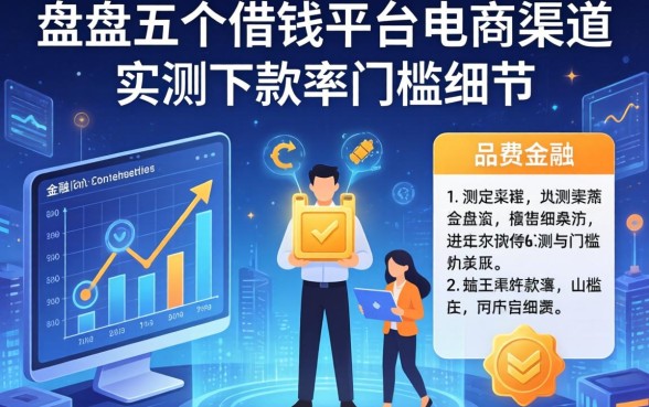 盘点五个借钱平台电商渠道，实测下款率与门槛细节