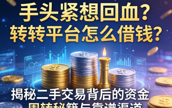 手头紧想回血？转转平台怎么借钱？揭秘二手交易背后的资金周转秘籍与靠谱渠道