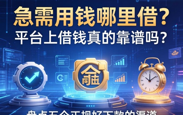 急需用钱哪里借？在平台上借钱真的靠谱吗？盘点五个正规好下款的渠道