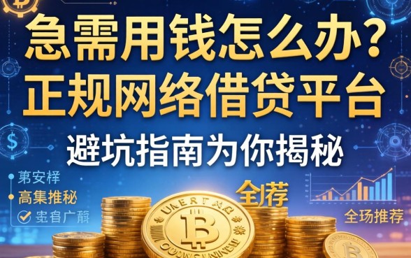 急需用钱怎么办？正规网络借钱平台推荐有哪些？这篇避坑指南为你揭秘