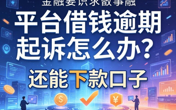平台借钱逾期起诉怎么办？分享几个还能下款的口子