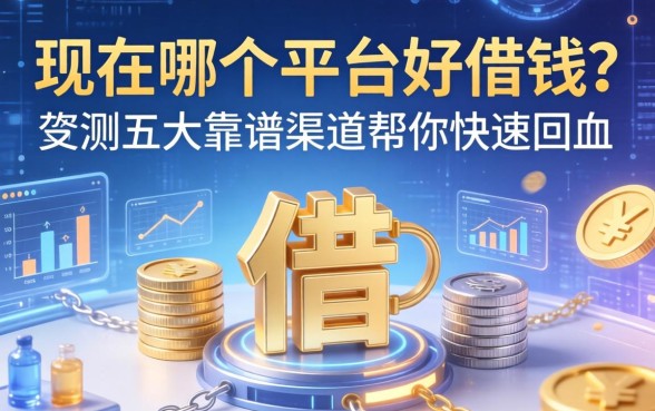 现在哪个平台好借钱？实测五大靠谱渠道帮你快速回血