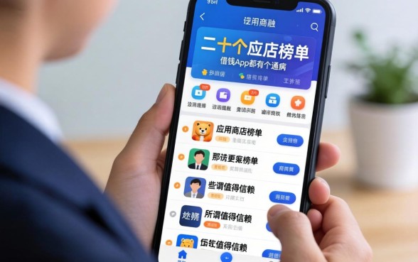 我翻了二十个应用商店榜单，发现那些所谓值得信赖的借钱app都有个通病